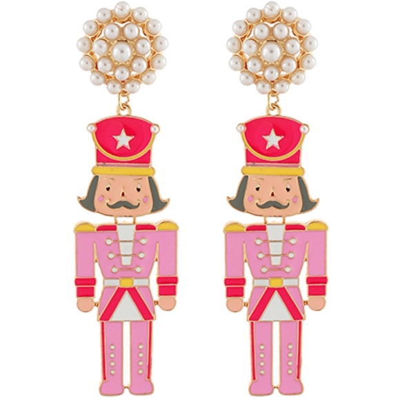 Christmas Nutcracker Drop Earrings - Picture 1 of 2